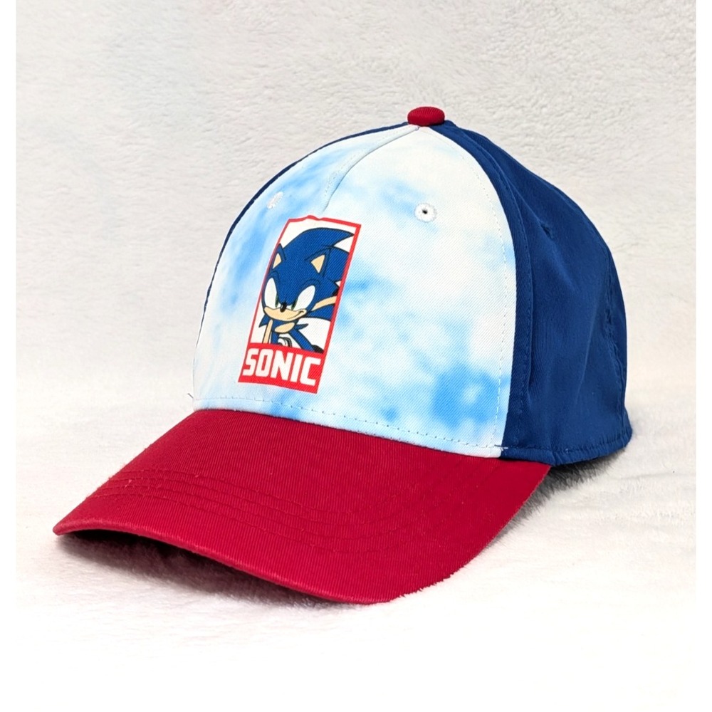 Sonic the Hedgehog Hat Youth OSFM Blue Red Snapback Baseball Cap Sega
